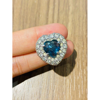 Hoa tai lẻ vintage đính đá Si Nhật