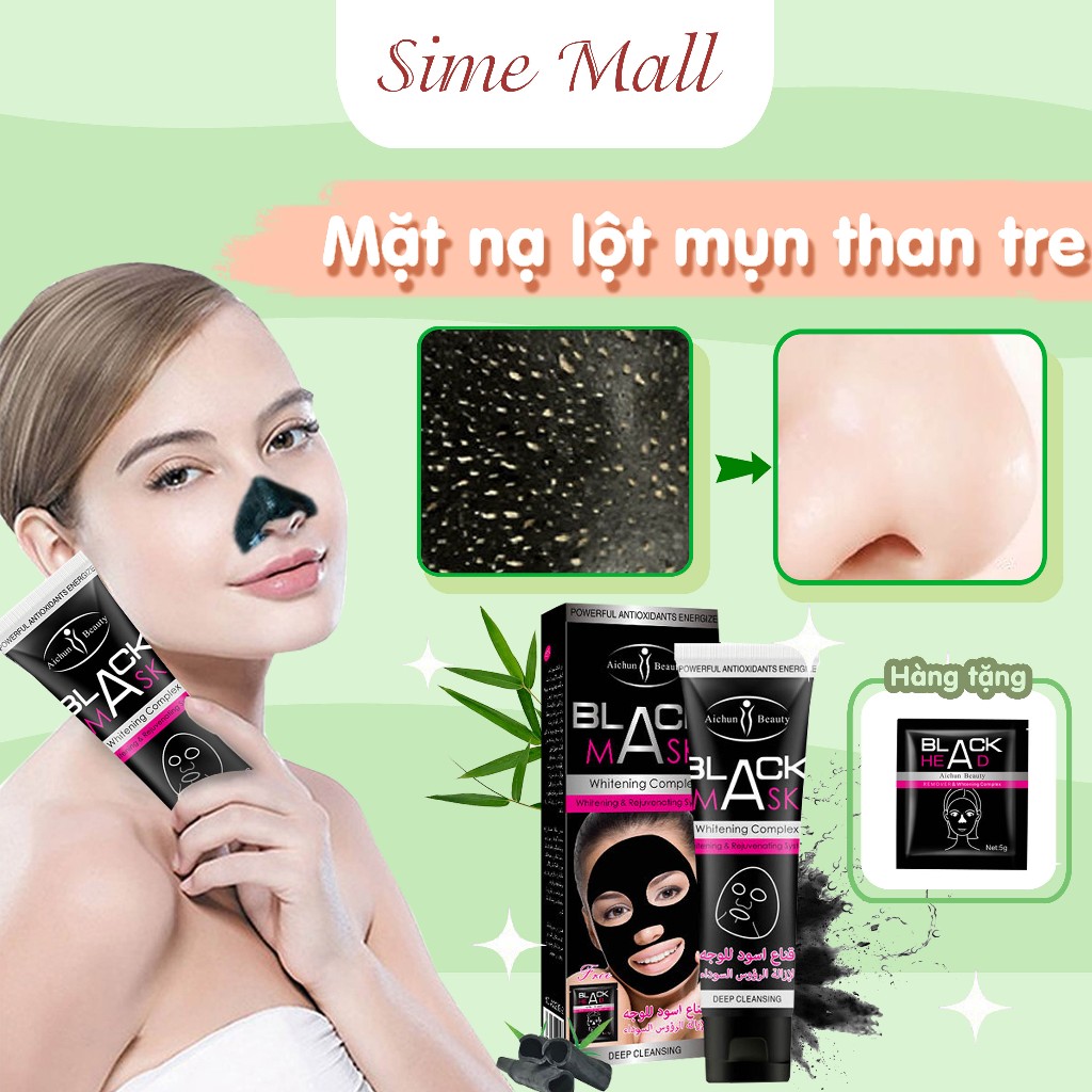 Mặt Nạ Lột Mụn Đầu Đen Làm Sạch Sâu Phù Hợp Với Mọi Loại Da -SIME MALL