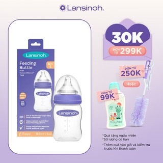Bình sữa Cổ Rộng Cho Bé Lansinoh Dung Tích 160ml