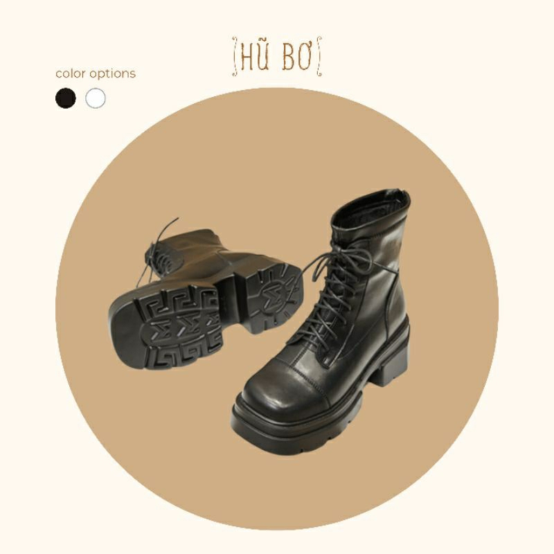 Avera Chunky Boots - Boots da bò nữ (Genuine Leather)