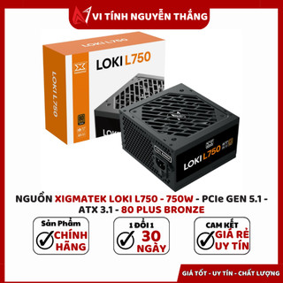 Nguồn xigmatek loki l750 - 750w - pcie gen 5.1 - atx 3.1 - 80 plus bronze