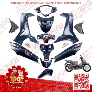 Dàn áo future 125 fi, xe future led xanh bạc 2018 phiên bản vành đúc - zzm