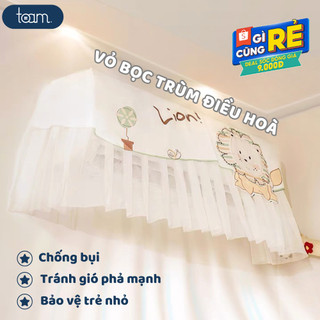 Vỏ Bọc Điều Hòa TOAM 2 Trong 1 Chống Bụi, Tấm Chắn Điều Hòa Ngăn Gió Thổi Trực Tiếp, Bọc Trùm Máy Lạnh
