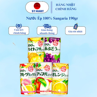 Hàng nhập khẩu nước ép 100% sangaria 190gr - nhật bản