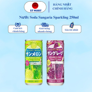 Hàng Nhập Khẩu Nước Soda Sangaria Sparkling 250ml - Nhật Bản