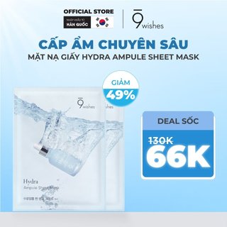 Combo 2 Mặt nạ giấy 9 Wishes Hydra Ampule Sheet Mask 25ml