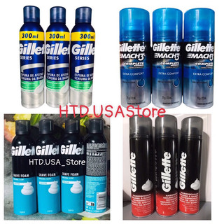Kem bọt cạo râu gillette 300ml - 72ml nội địa mỹ
