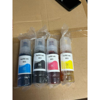 Bộ mực 4 màu 003 refil dùng cho máy in epson L1110/L1210/1250/L3210/L3250/L3110/L3150/L4150/1210