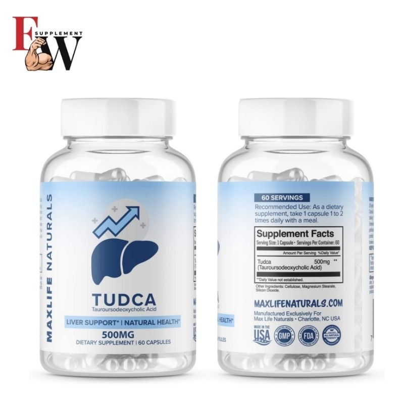 THỰC PHẨM BỔ SUNG HỖ TRỢ GAN MAXLIFE NATURALS TUDCA - HỖ TRỢ GIẢI ĐỘC GAN HÀM LƯỢNG CAO 500MG
