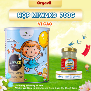 Sữa Hạt Miwako Vị Gạo Hộp 700g - Sữa Miwako Dinh Dưỡng Đạm Lành Cho Cả Gia Đình - Orgavil