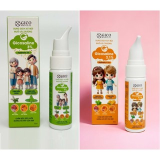 [MỚI NHẤT] Dung Dịch xịt mũi Muối Ưu trương Gicosaline 70ml Tinh Dầu Tràm - Tinh Dầu Húng chanh