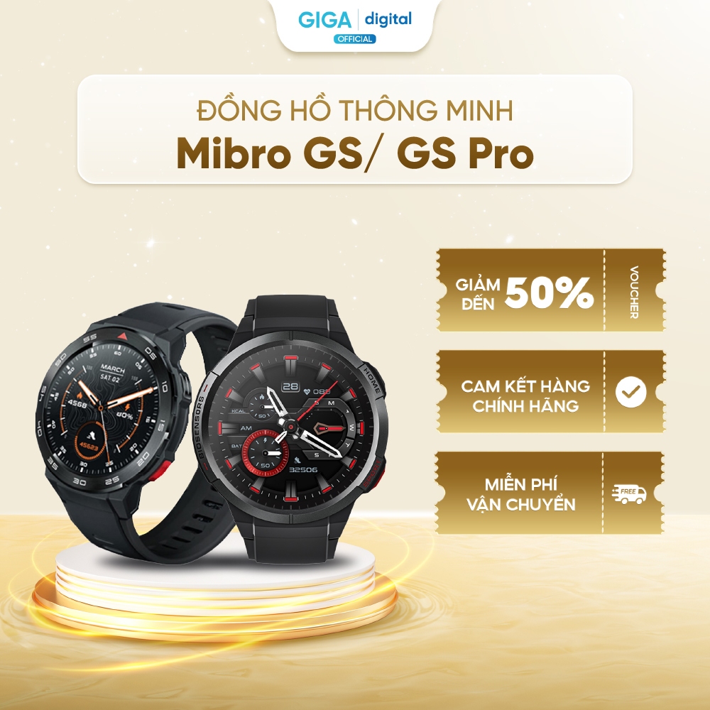 [VOUCHER 8%] Đồng Hồ Thông Minh Mibro GS/ GS Pro - Có Định Vị GPS, Chống Nước Chuẩn 5ATM