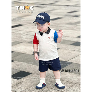 Bộ áo polo quần kaki bé trai