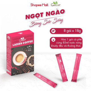Ladies Coffee Goce - Cafe Nữ hòa tan 3 trong 1 - 144g (8 gói x 18g)