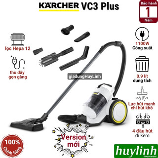 Máy hút bụi gia đình Karcher VC3 Plus *KAP - 1100W - Hàng chính hãng