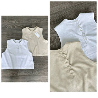 Áo linen Hobbs cài khuy sau