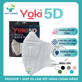   SET 50 Cái  Khẩu trang 5D Mask Yoki 4 lớp kháng khuẩn siêu dày khẩu trang chống nắng cao cấp 
