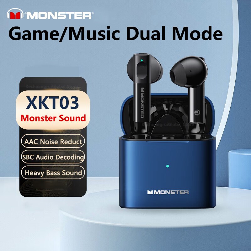 Tai nghe Bluetooth TWS MONSTER XKT03 /Tai Nghe Bluetooth Monster XKT27 – Chống Ồn Chủ Động, Âm Thanh