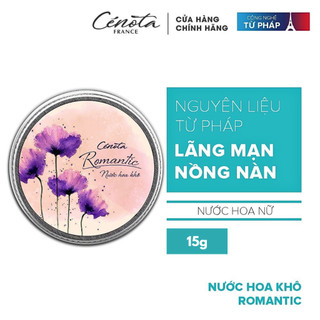 Nước hoa khô Cenota Romantic Lãng Mạn Nồng Nàn 15g