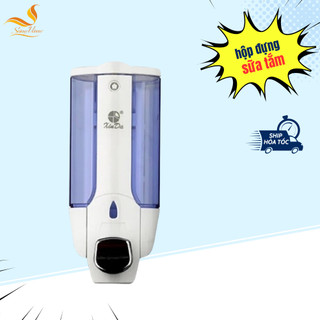 Hộp đựng nước rửa tay, dầu gội, sữa tắm đôi treo tường xinda