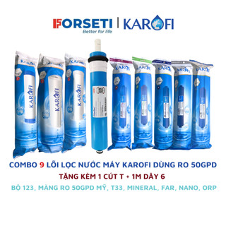 Combo 9 lõi lọc nước Karofi chính hãng dùng cho máy lọc nước Karofi K9IQ-2A