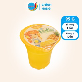 Nước rau câu Long Hải 95g/cốc - 1 cốc Vị dứa