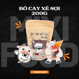   HN - CHÍNH HÃNG  Bò cay xé sợi MIXIFOOD tuyệt phẩm thịt bò chất lượng cao túi 200G SIÊU NGON - ĐẬM ĐÀ 