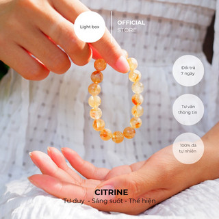  Vòng tay chuỗi hạt - CITRINE, tài lộc, may mắn, tự tin
