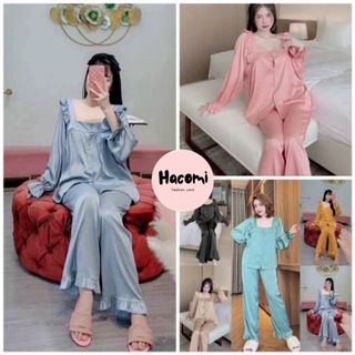 Bộ ngủ tiểu thư bánh bèo- đồ ngủ pijama tiểu thư chất kate thái