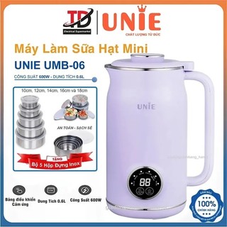 Máy làm sữa hạt mini unie umb06, 0.6lit - 600w, hàng chính hãng