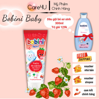  Kem đánh răng trẻ em Bobini hương kem dâu 1-6 tuổi 75ML