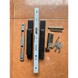 Khoá tay gạt đơn điểm kinlong chính hãng- Khoá tay gạt cửa nhôm Xingfa, hệ 55 vát cạnh