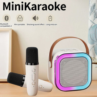 Loa Bluetooth Mini Không Dây K12 Kèm 2 Micro Thiết Kế Di Động Chính Hãng 