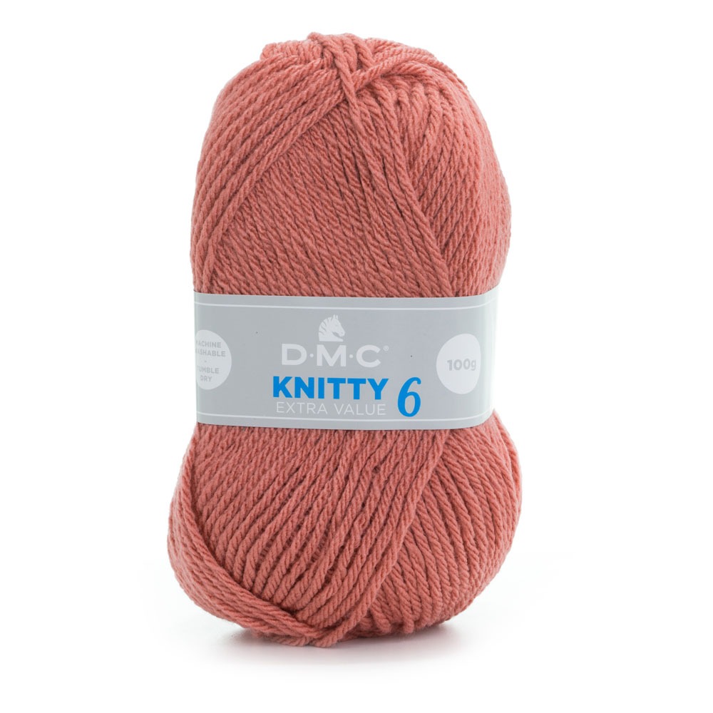 Cuộn len sợi đan tay AC , Acyrlic Yarn DMC Knitty 6