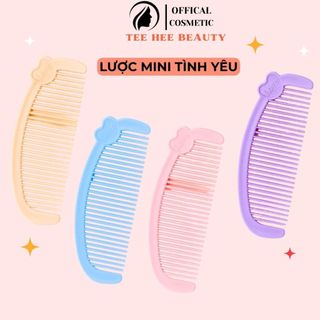 Lược chải tóc mini hoạt hình cầm tay hình trái tim dễ thương cho học sinh