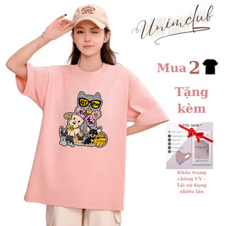 [VẢI 250 GSM] Áo Thun Mặt Cười Nhiều Màu Unim Store Vải Cotton Cao Cấp Co Giãn 2 Chiều - AP8