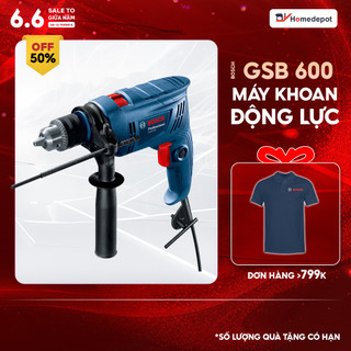 Máy khoan động lực bosch gsb 600 600w bảo hành 12 tháng - mới