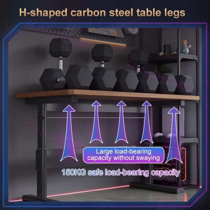 Bàn Làm Việc Bàn Gaming Nội Thất 5C chữ  mặt gỗ 1m2,1m4 thiết kế cá tính chân sắt sơn tĩnh điện dày dặn chắc chắn | BigBuy360 - bigbuy360.vn