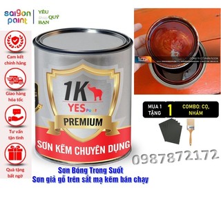 Sơn Bóng Cánh Gián Sơn Màu Gỗ Cao Cấp Tất Cả Trong Một Pha Sẵn, Dễ Sơn, Bóng Cao, Nhanh Khô, Bám Chắc, Bền Màu 5 Năm