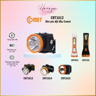 Đèn pin - đèn đội đầu comet crt1612/crt1613/crt1614/crt1615/crt254 - 100% chính hãng