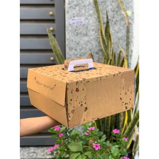 Hbksacxuan - set 10 hộp bánh kem sắc xuân – kèm đế trắng