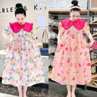 Đầm hoa babydoll hoa nhí siêu đẹp ❤️❤️❤️ 910 Váy suông Đầm bầu xinh tone trắng tay bèo dễ thương