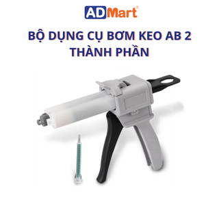 Bộ dụng cụ bơm keo AB 2 thành phần | Súng bắn keo AB | Súng trộn keo AB keo epoxy hai thành phần