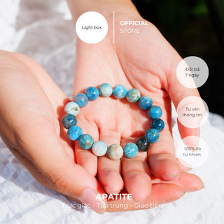  Vòng tay chuỗi hạt APATITE, giao tiếp, tập trung, bao dung