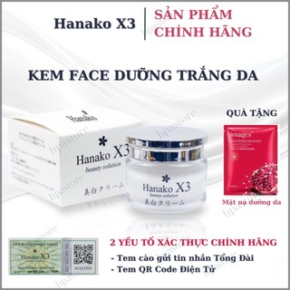  Kem Face Hanako X3 Nhật Bản CHÍNH HÃNG Dưỡng Trắng Đẹp Da 12g 