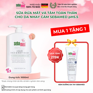 Sữa Rửa Mặt Và Tắm Toàn Thân Sebamed Face & Body Wash pH5.5 (1000ml)