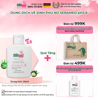 Dung dịch vệ sinh phụ nữ chuẩn cân bằng pH vùng kín Sebamed Feminine Intimate Wash pH3.8