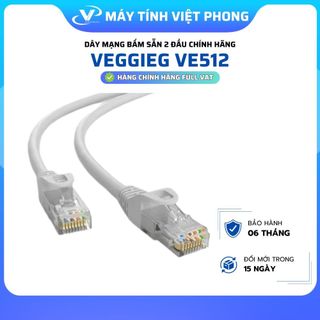  DÂY MẠNG CAT5 BẤM SẴN 2 ĐẦU NHIỀU KÍCH THƯỚC VEGGIEG 1,5M 2M 3M 5M 10M 