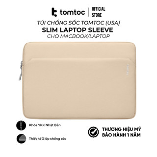 Túi tomtoc slim laptop sleeve cho macbook air/pro 13 / pro 14/ air 15 m2/m1- hàng chính hãng