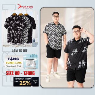 Áo Sơ Mi Cộc Tay Bigsize Nam 80-140kg AKYOO Cao Cấp, Không Bai Mờ, Không Gây Khó Chịu Khi Mặc -SM CT HT-SM CT CAY